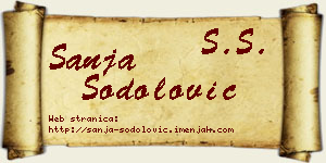 Sanja Šodolović vizit kartica